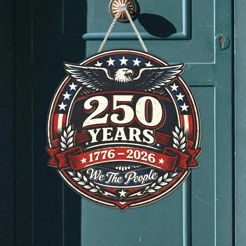 Liberty Bell Wooden Sign Historical Decor Patriotic Home Office Wall