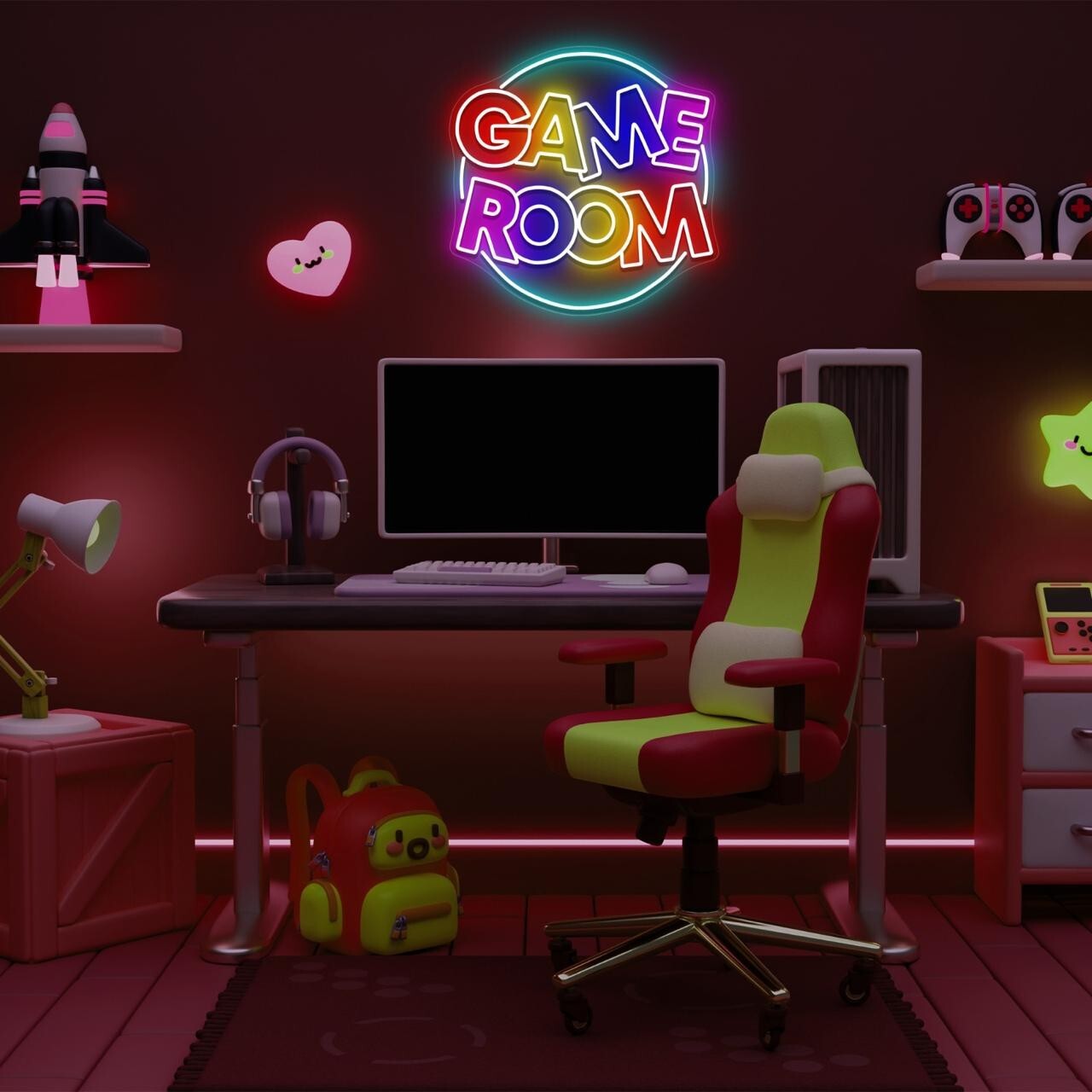 Custom Gaming Neon Sign LED Wall Décor for Game Rooms,Man Caves&Streaming Spaces