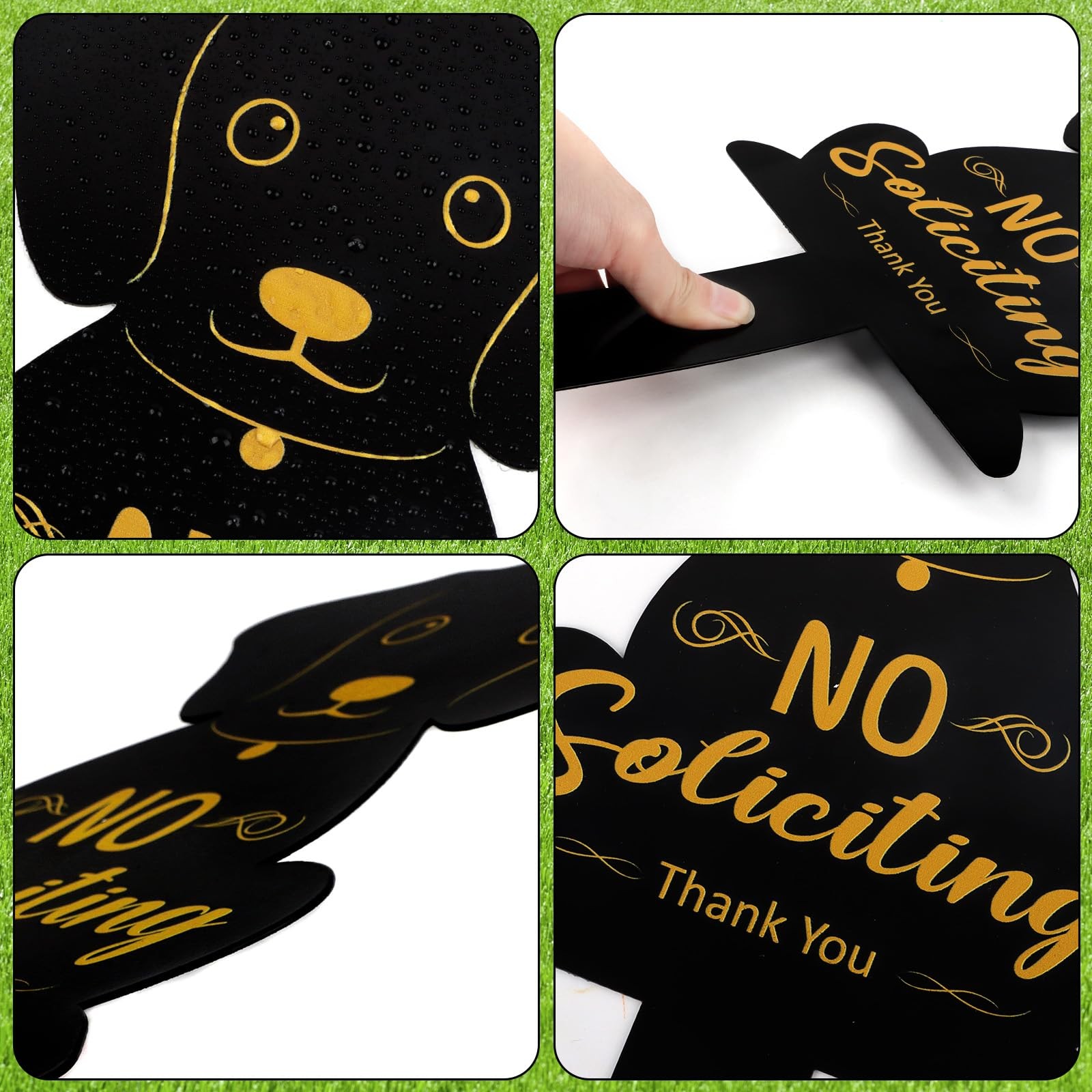 No Soliciting Sign for House Metal No Soliciting Yard Sign with Stake Outdoor…