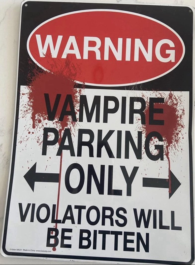 Metal Novelty Funny Wall Sign for teens Rectangle, Multicolor Text