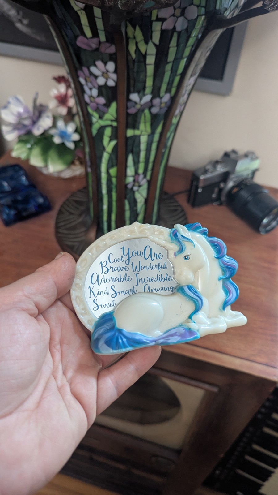Unicorn Inspirational Message Plaque