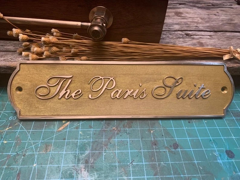 Customized classic brass signs – Nautical signs and plaques – Heavy duty 3D