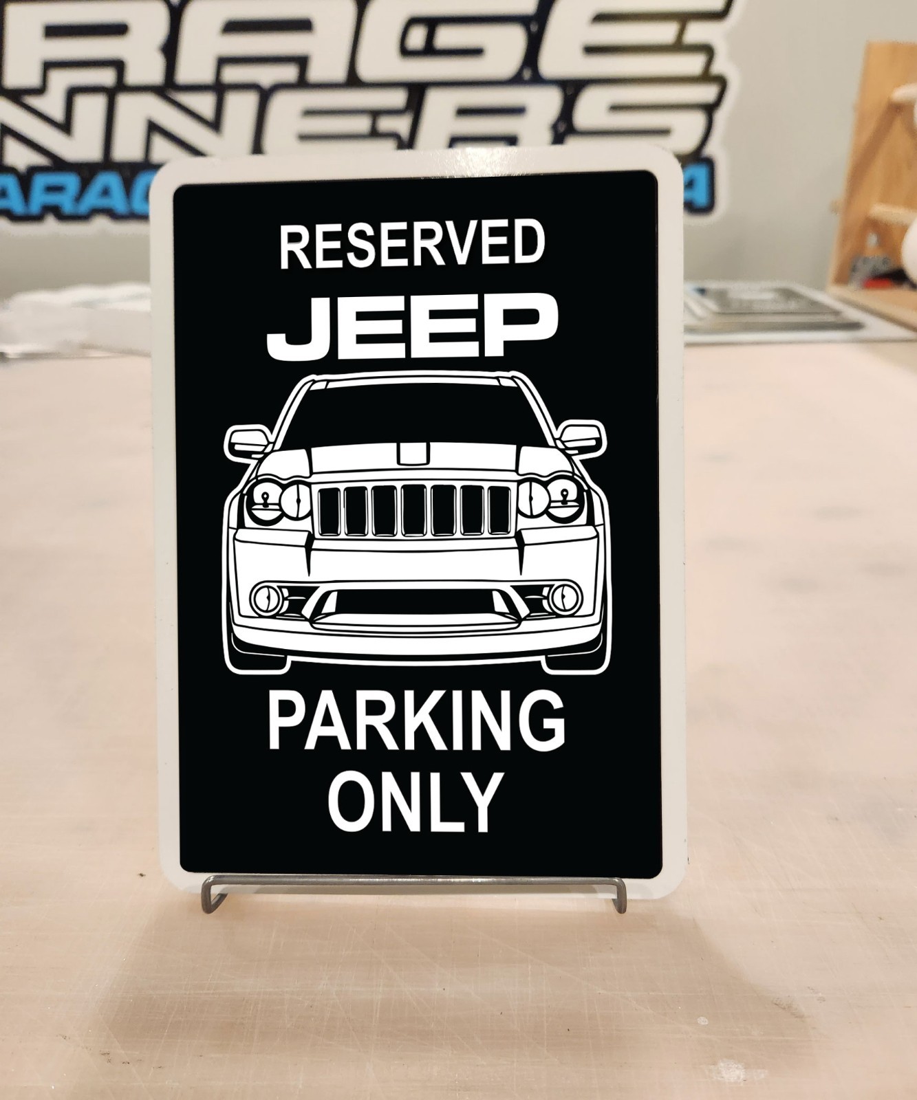 For Jeep parking sign Garage Decor Aluminum Composite