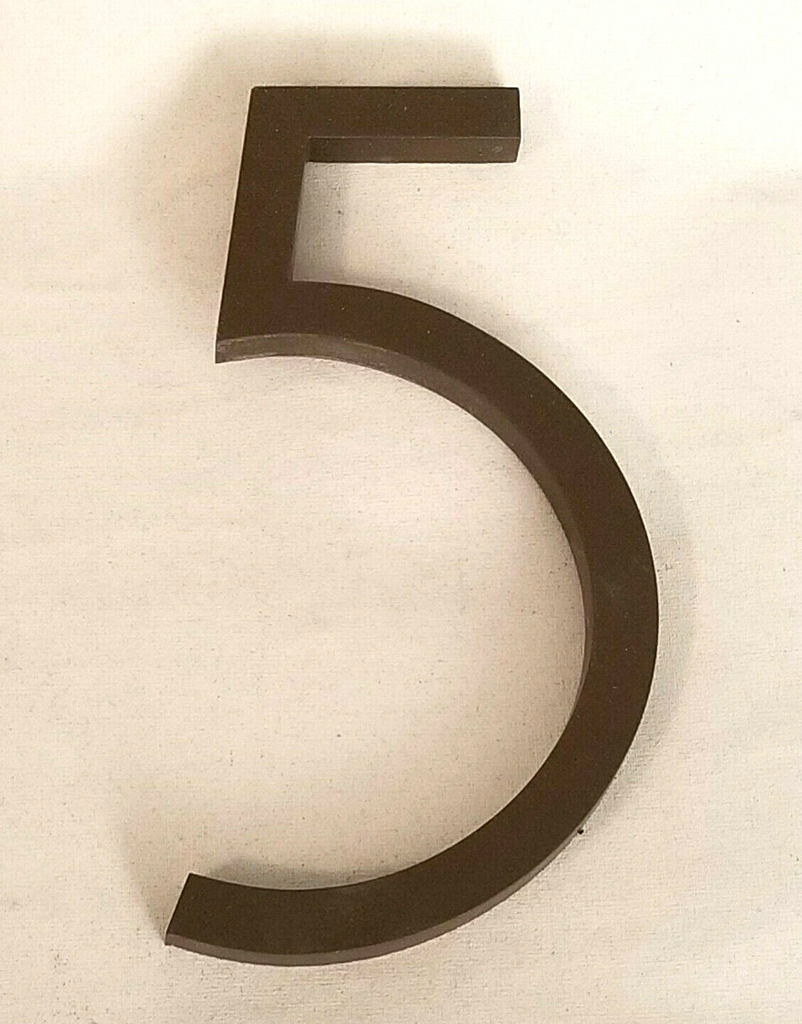 Number 5 by Modern House Numbers – Powder Coated Dark Bronze 6″ – Palm Springs