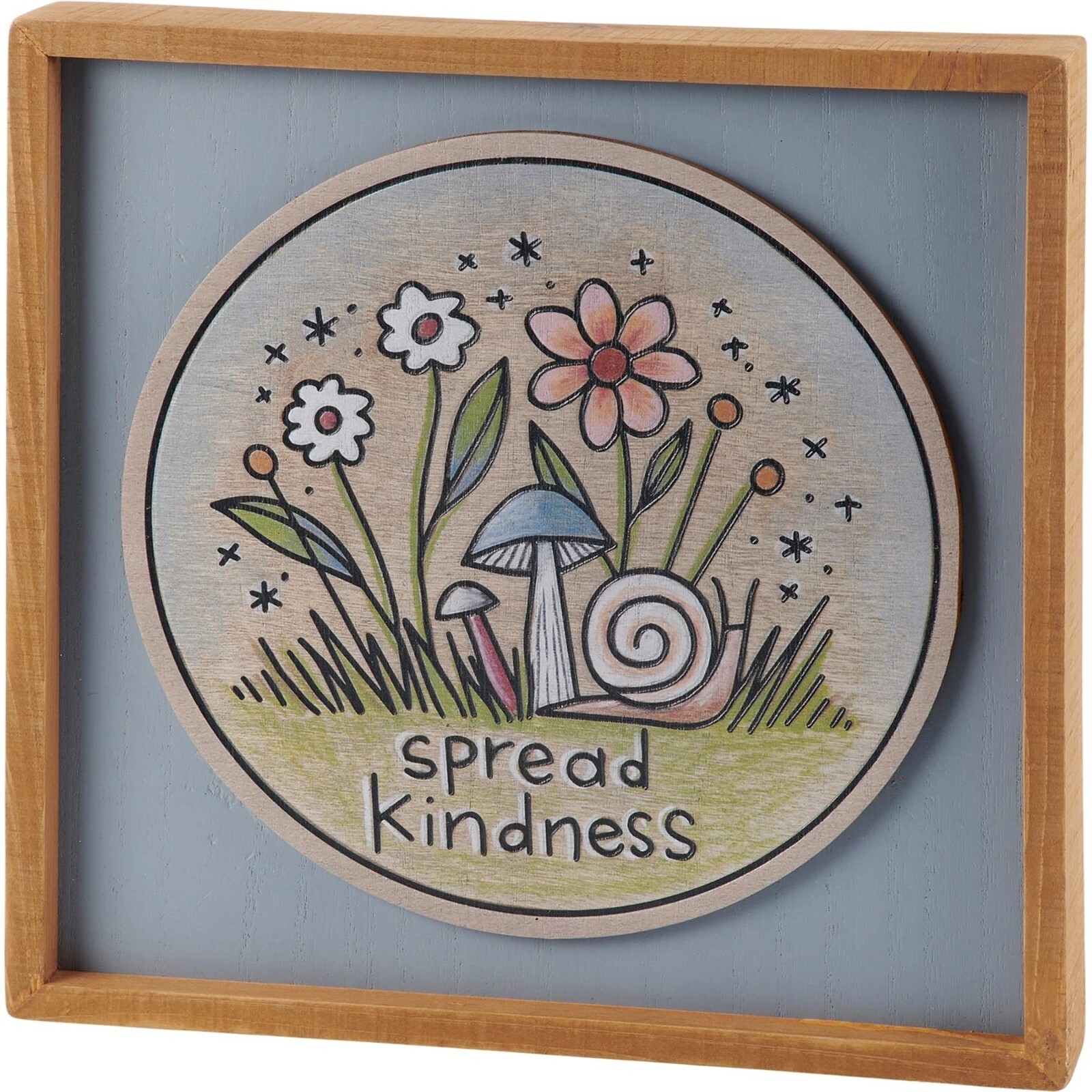 Spread Kindness Inset Box Sign 12″ x 12″ x 1.75″ Inspirational, Motivational NEW