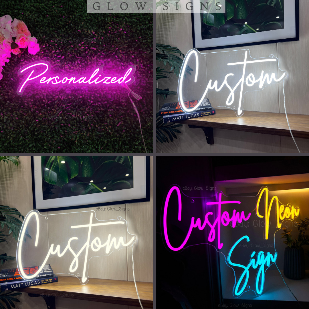 Custom Neon Sign Personalized Neon Name Sign Acrylic LED Night Light Wall Decor