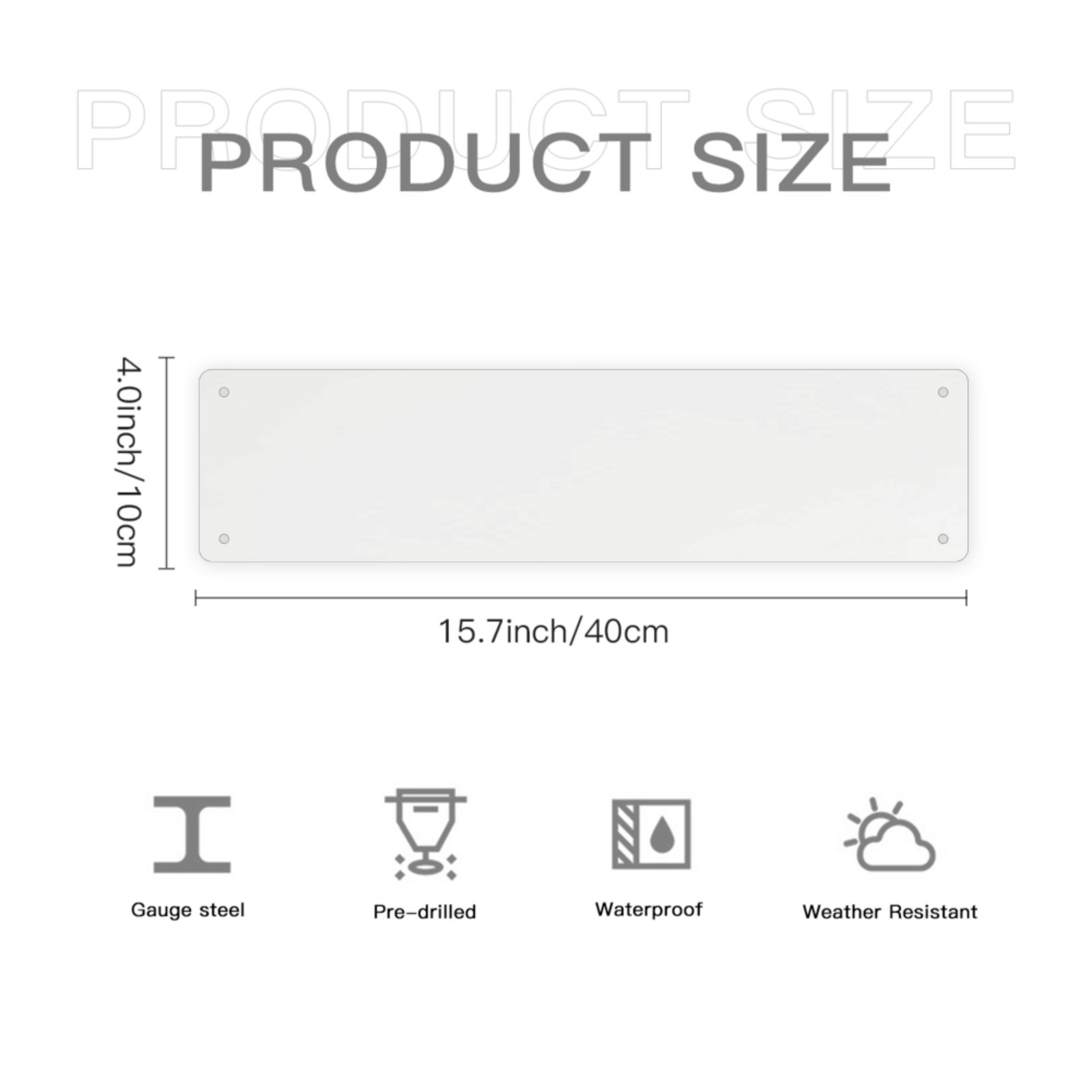 Generic Custom Aluminum Sign, Personalized Metal Signs with Text Logo Photo