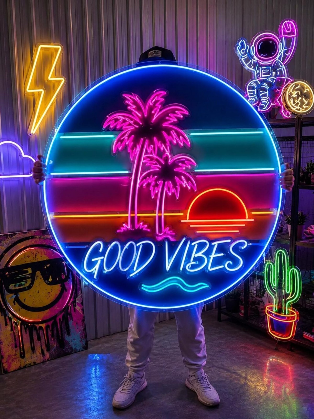 Personalized Logo Neon Sign Custom UV Print Sign for Business Wall Decor