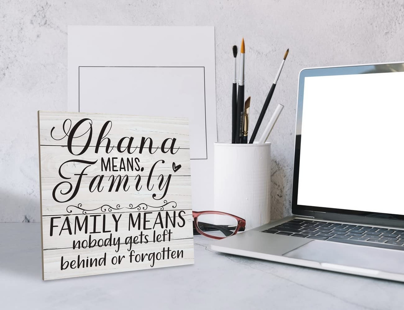 Family Sign, Ohana Means Family, Family Means Nobody Gets Left Behind or Forg…