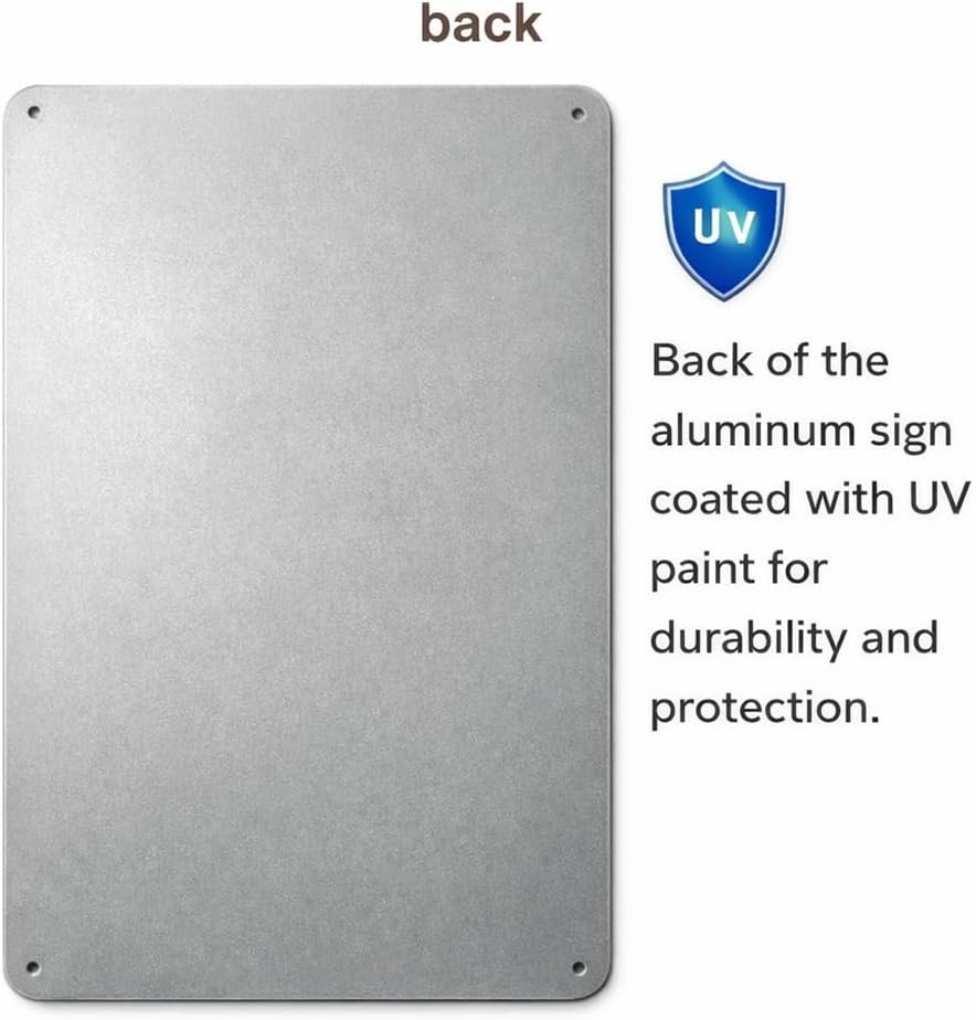 2-Pack No Trespassing Metal Signs 10×7 Inch – UV Protected, Waterproof Security