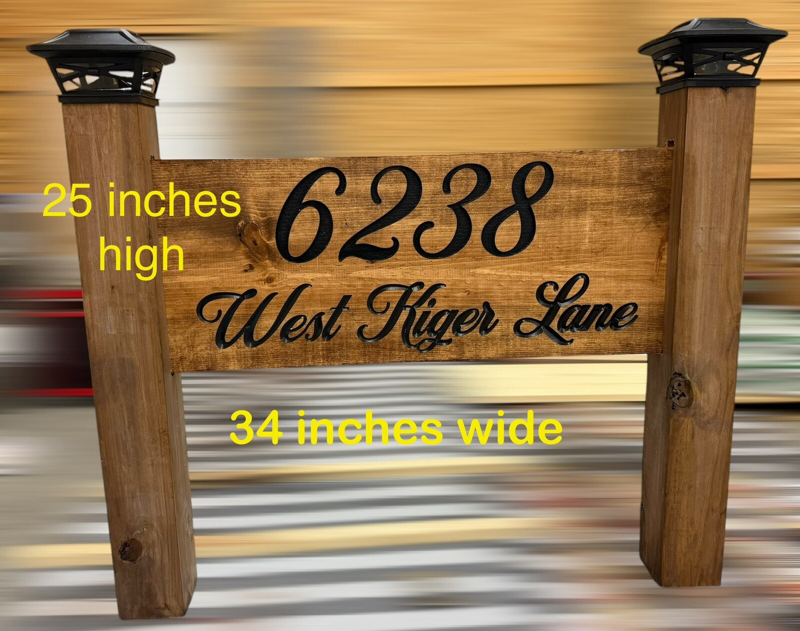personalized home address sign