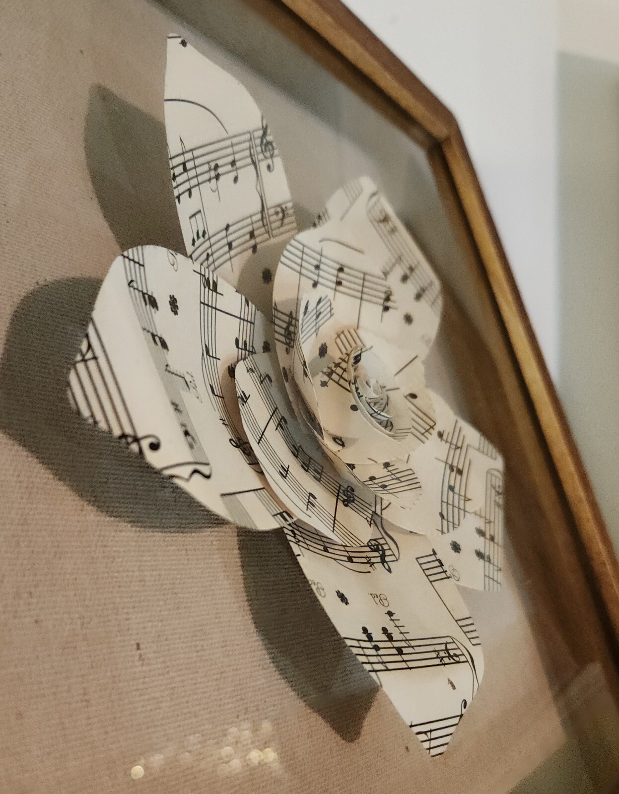 Vintage-Inspired Shadowbox Art | Set of 2 3D Paper Flowers | Ready to Hang 11×11