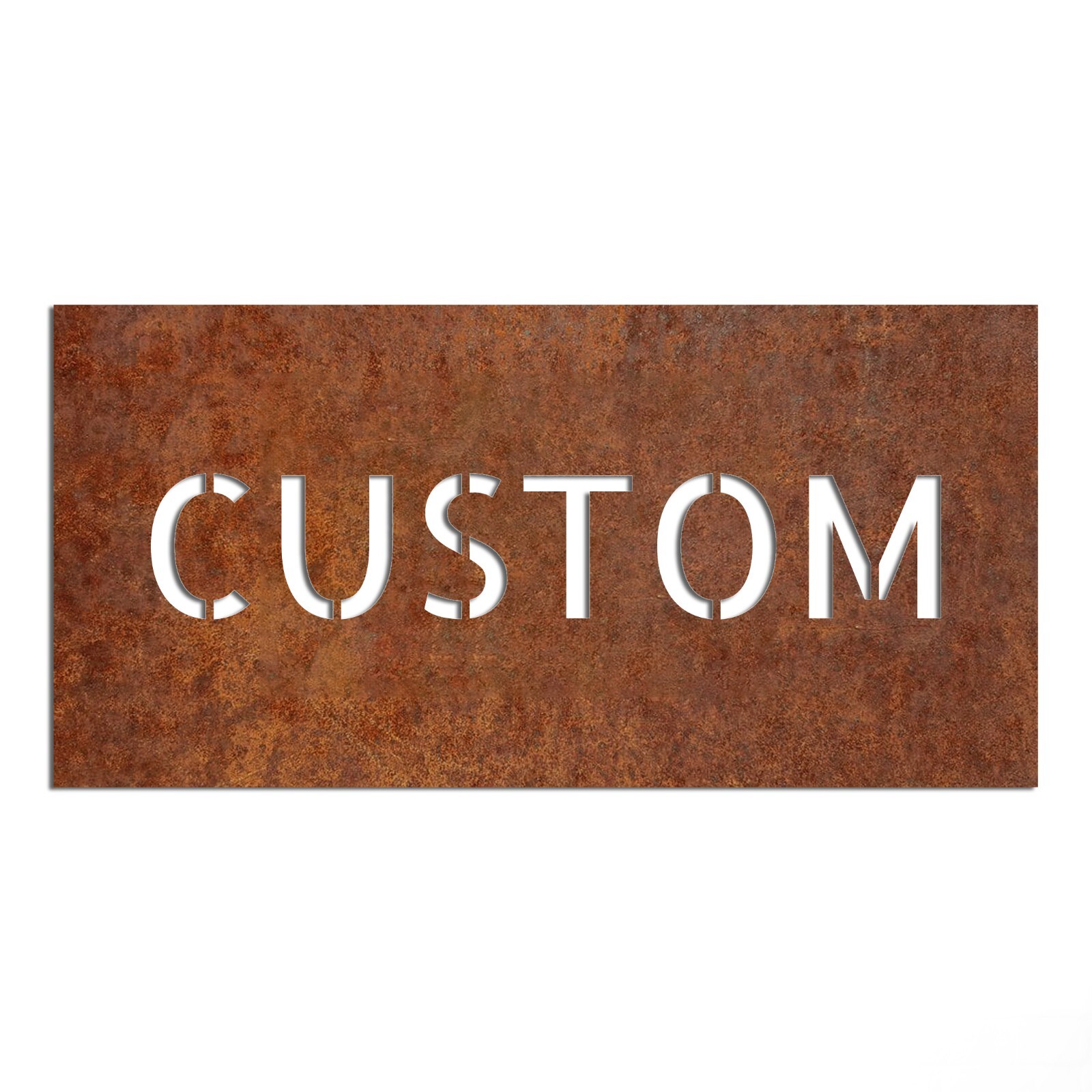 Corten steel custom signboard – Street name, address rusted signs