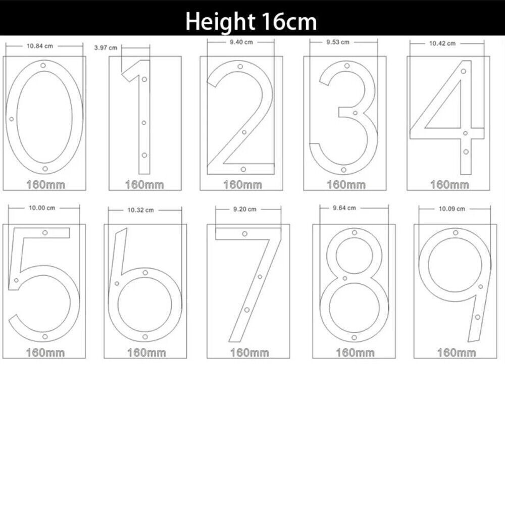 Metal Illuminated LED Blue Lighted Letter Address Plaque House Number Sign Logo