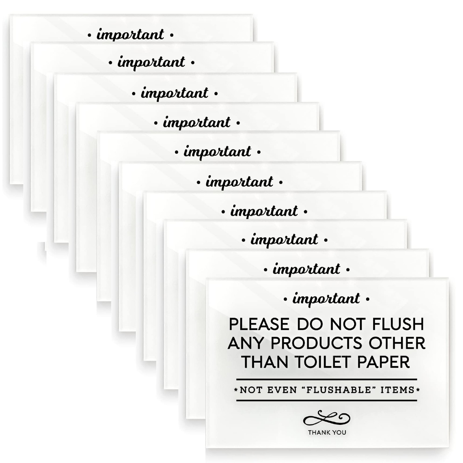 Elegant 3.5×5 Inch Acrylic Bathroom Sign – Washable, Adhesive, Premium Glossy Fi