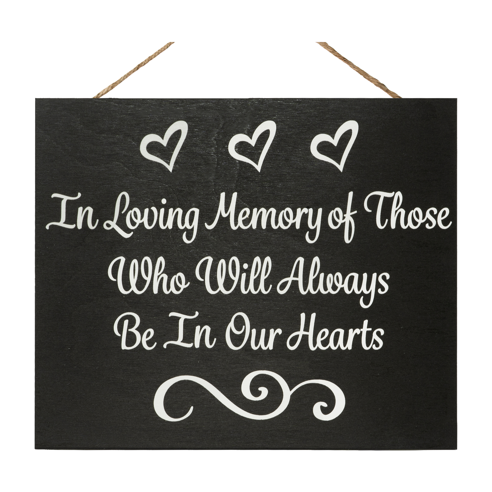 JennyGems Wedding Memorial Sign, In Remembrance Sign, In Loving Memory (Black)
