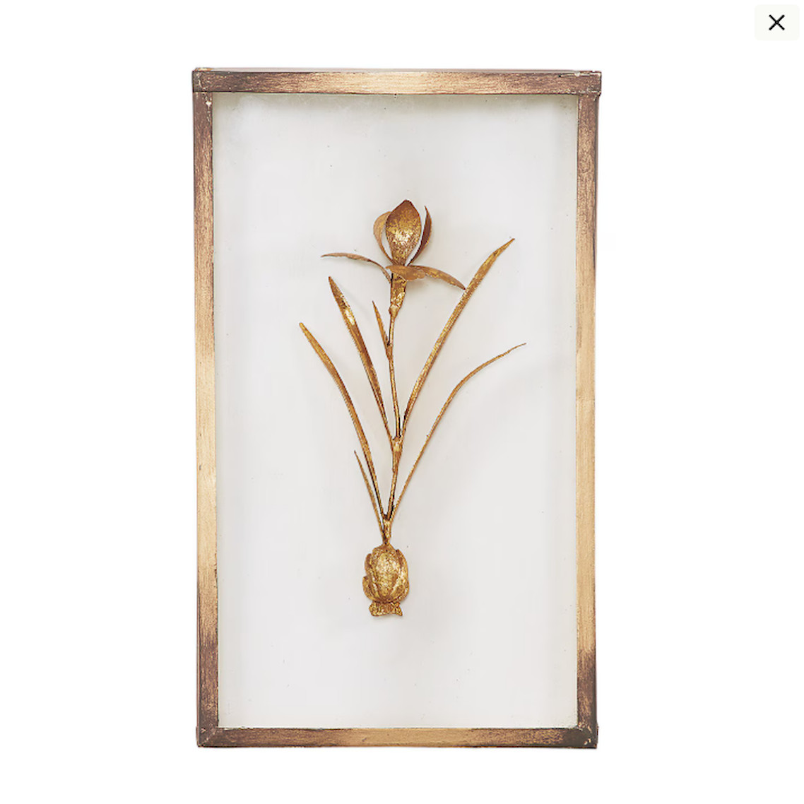 Ballard Designs Fleur de Tole Gold Wall Decor – Set of 4, US Stock, Free Ship