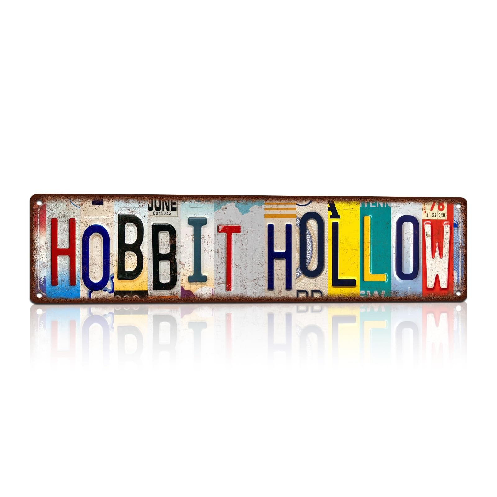 JBYMsign Vintage Hobbit Hollow Street Sign Wall Decor 16L” x 4W”, ST-AI02-06