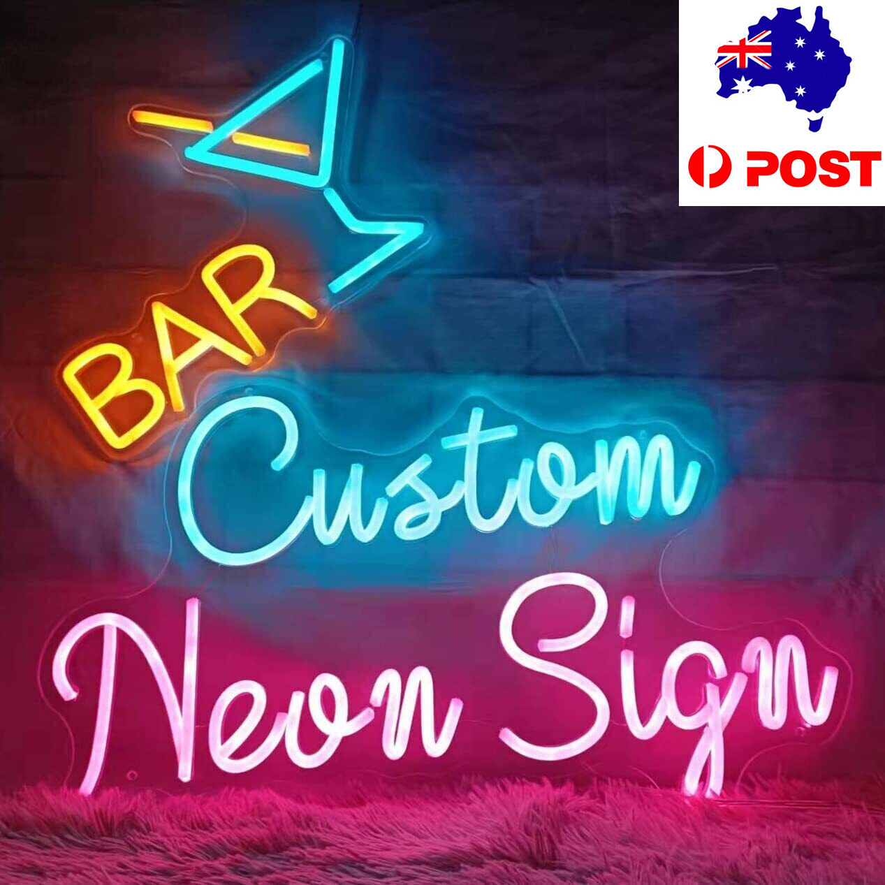 Custom LED Neon Light Signs Wedding Birthday Party Beer Bar Home Room Wall Decor