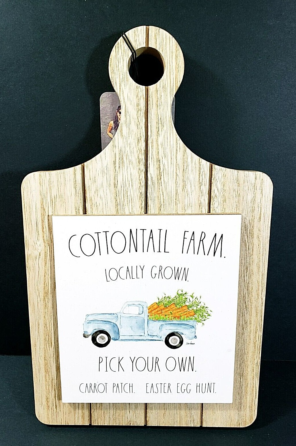 Rae Dunn by Design Styles Easter Cottontail Farm Wall Hanging Decor Wood NWT