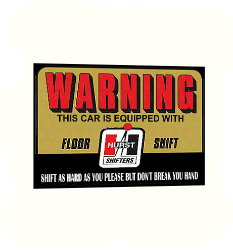 Hurst Shifters 60s 70’s Racing Decal/Sticker – Replica, Vintage 4 Sizes