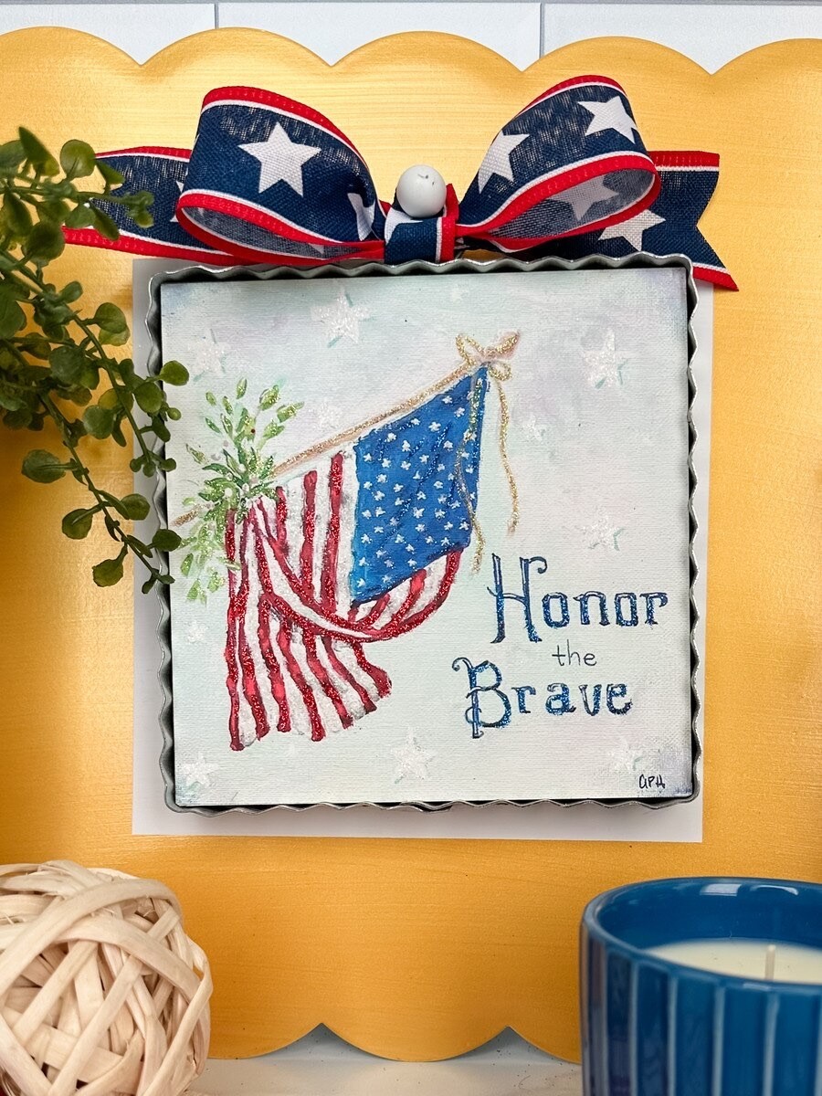 The Round Top Collection “Honor the Brave” Print 6x6x1