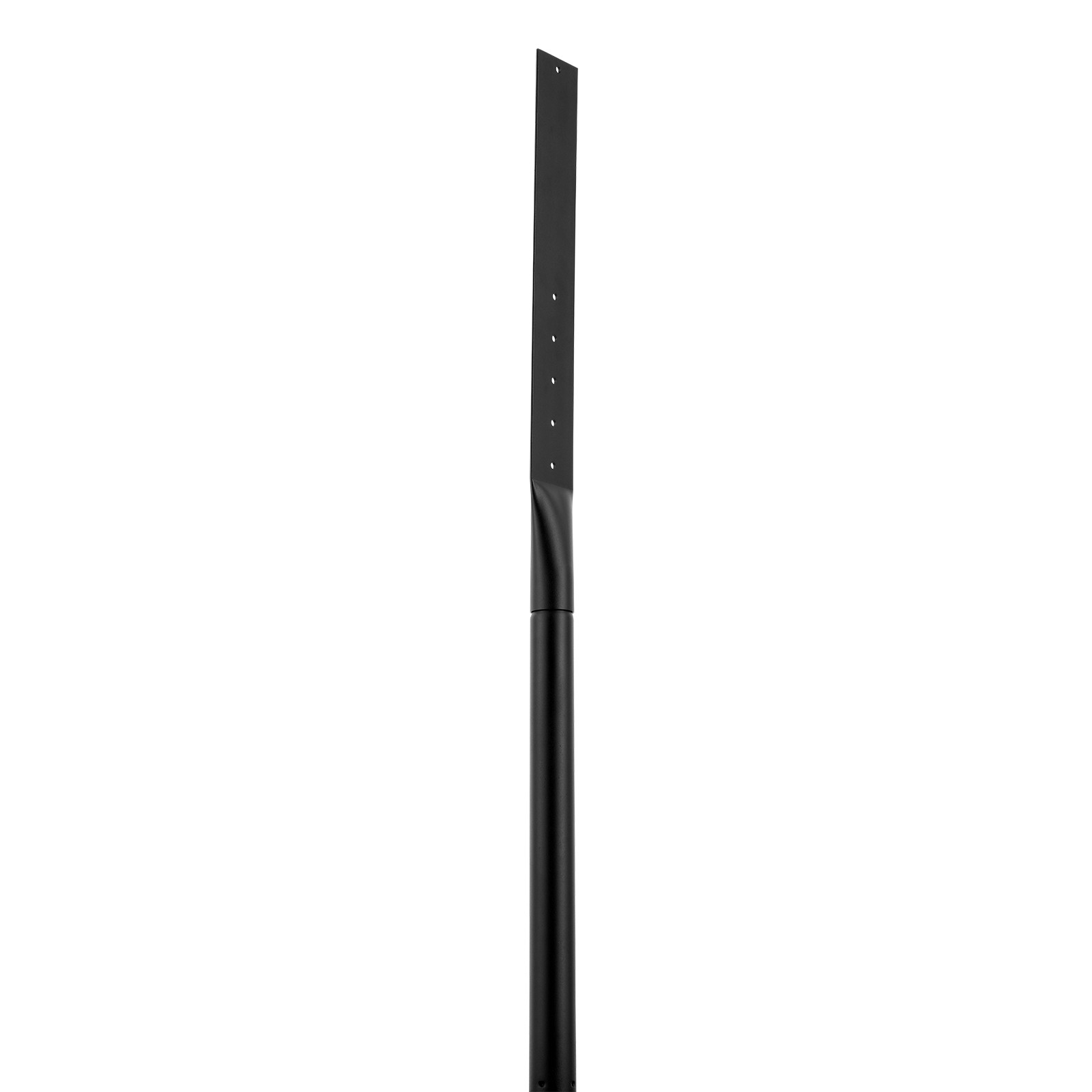 Uimoso Cast Iron Sign Post 4 ft Portable U-Channel Sign Stand with Wheels Black