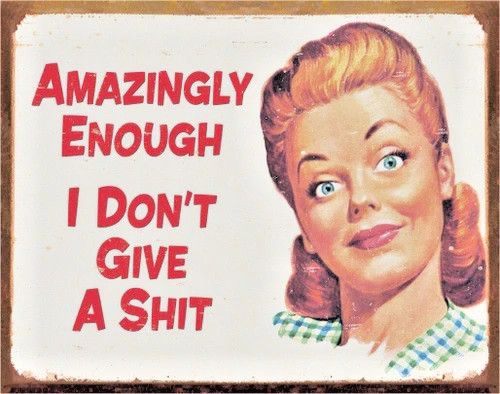 Funny Metal Signs Sarcastic Humor Novelty Garage Decor Choose
