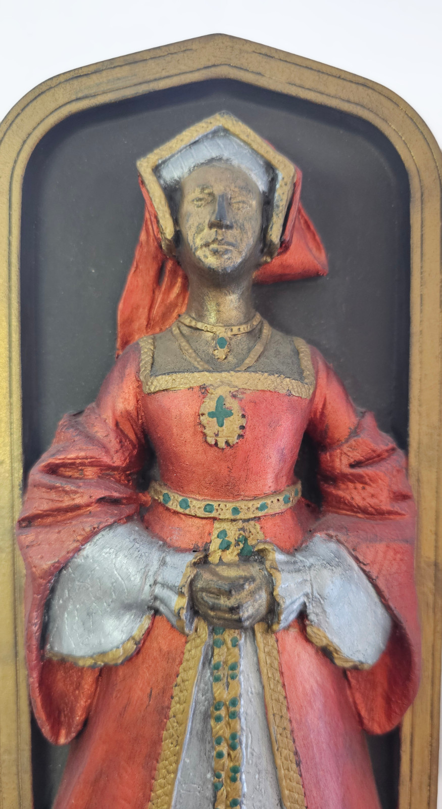 Marcus Designs “Jane Seymour” Chalkware Wall Plaque DH Morton Tudor Art