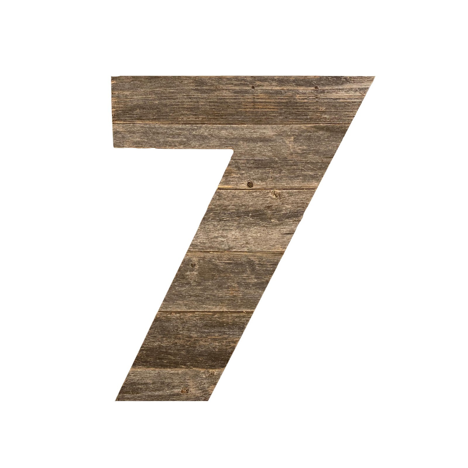 Rustic Large 16 in. Decorative Monogram Wood Number (Choose from 0-9)