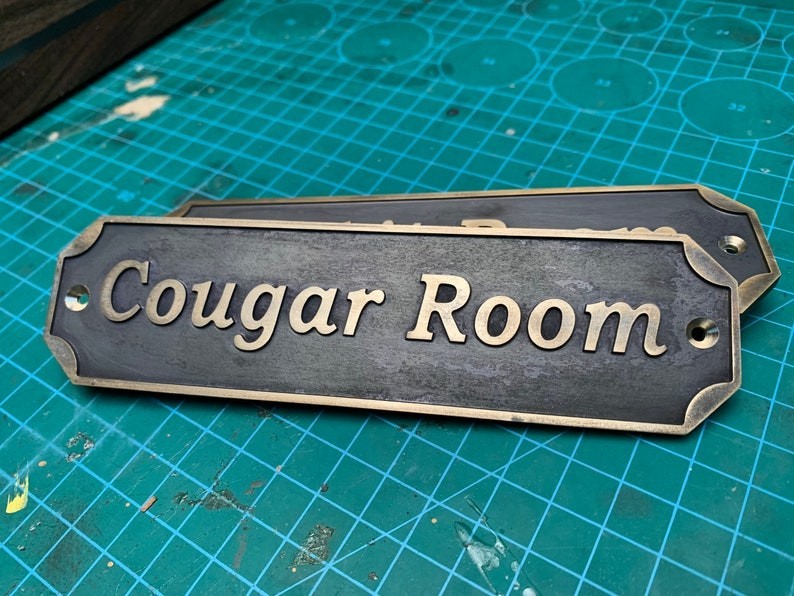 Custom Cast Brass door signs & plaques – Custom language plaques – Custom size