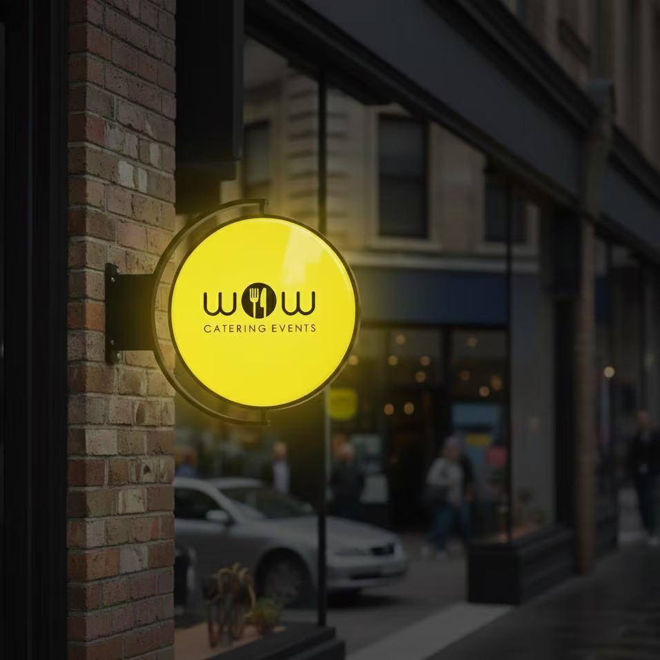 360° Rotating Light Box Sign, Outdoor LED Business Logo, Custom Storefront Sign