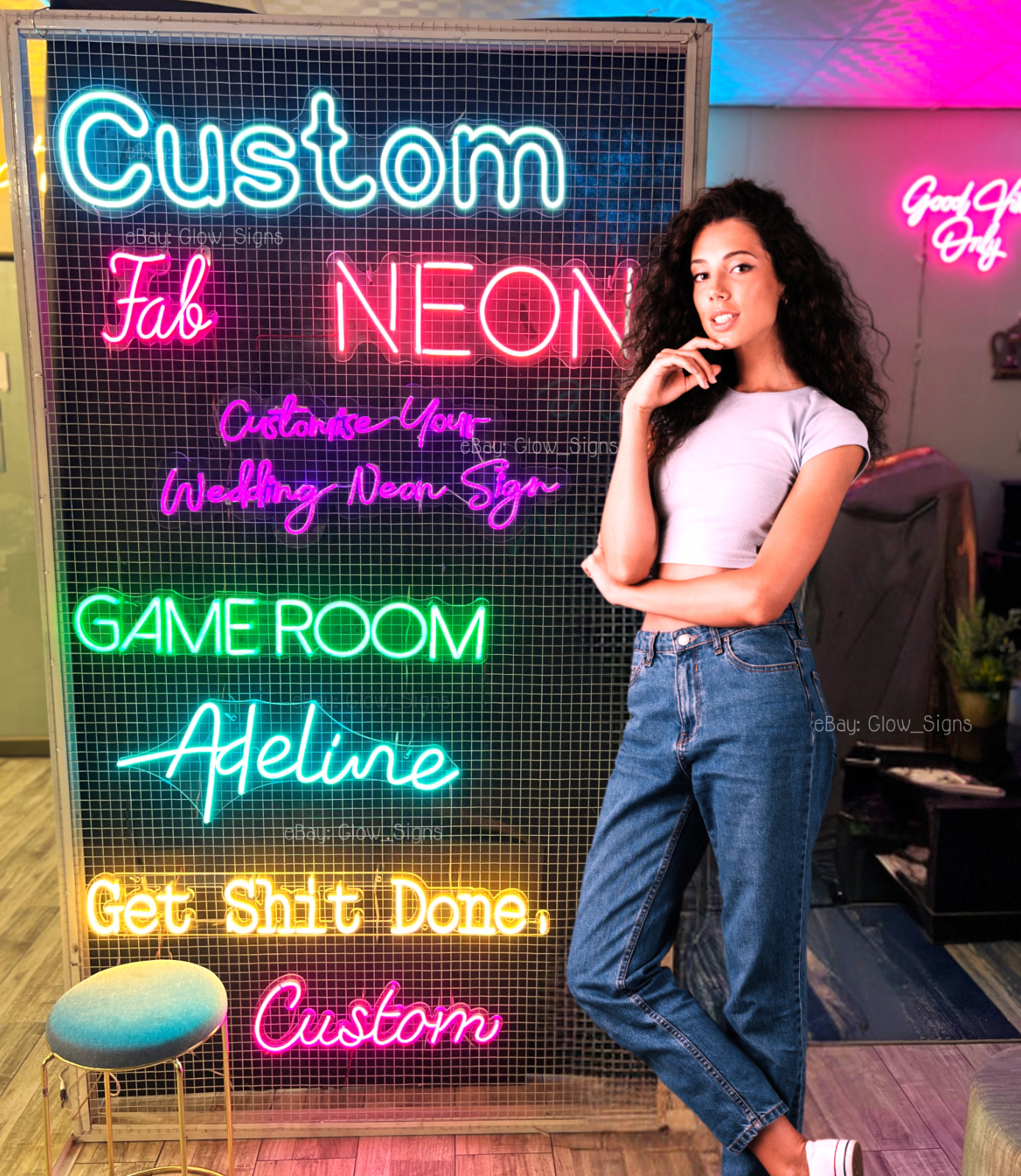Custom Neon Sign Personalized Neon Name Sign Acrylic LED Night Light Wall Decor