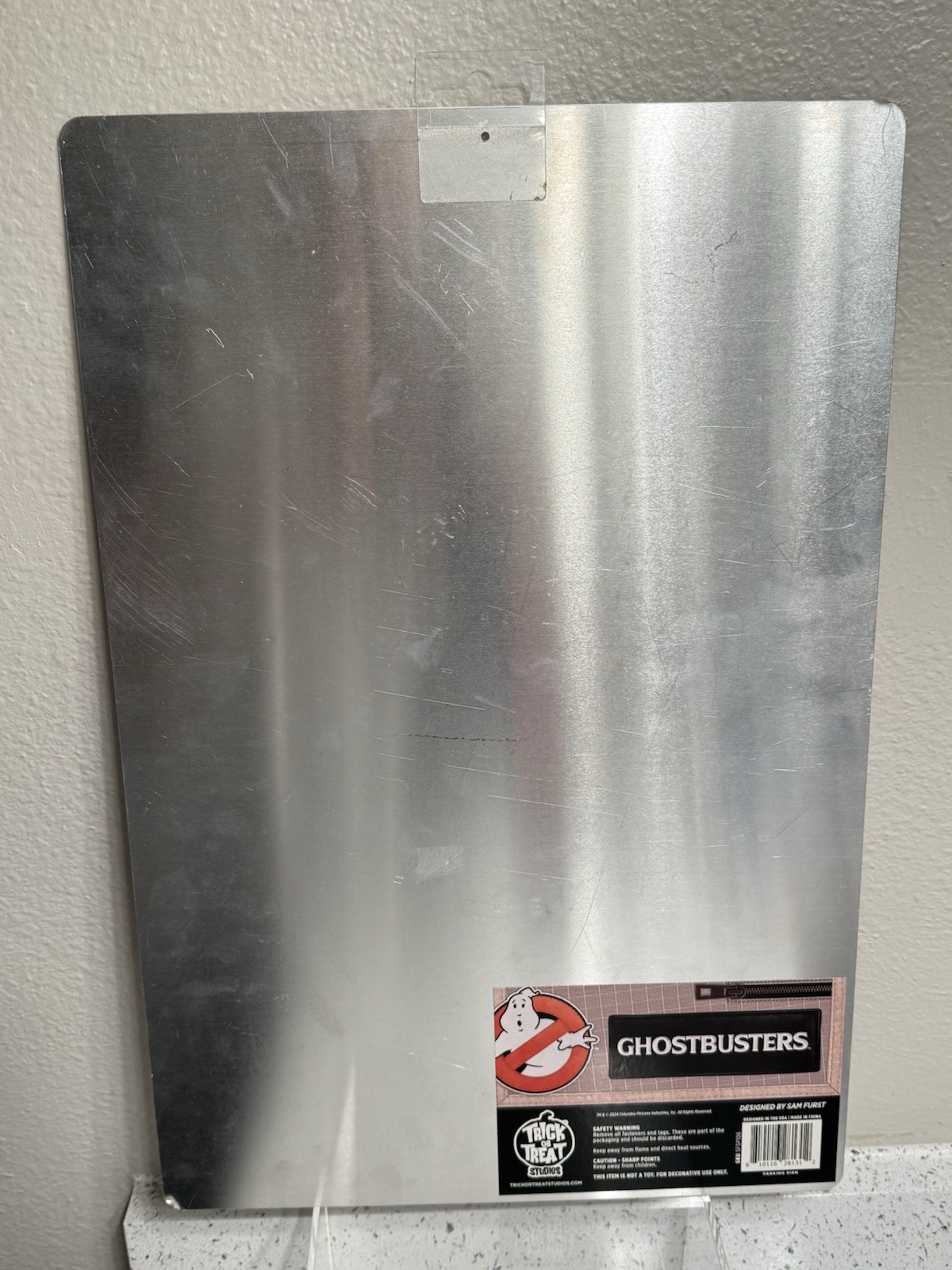 GhostbustersT Ghostbuster Parking Only Metal Sign – Trick Or Treat Studios