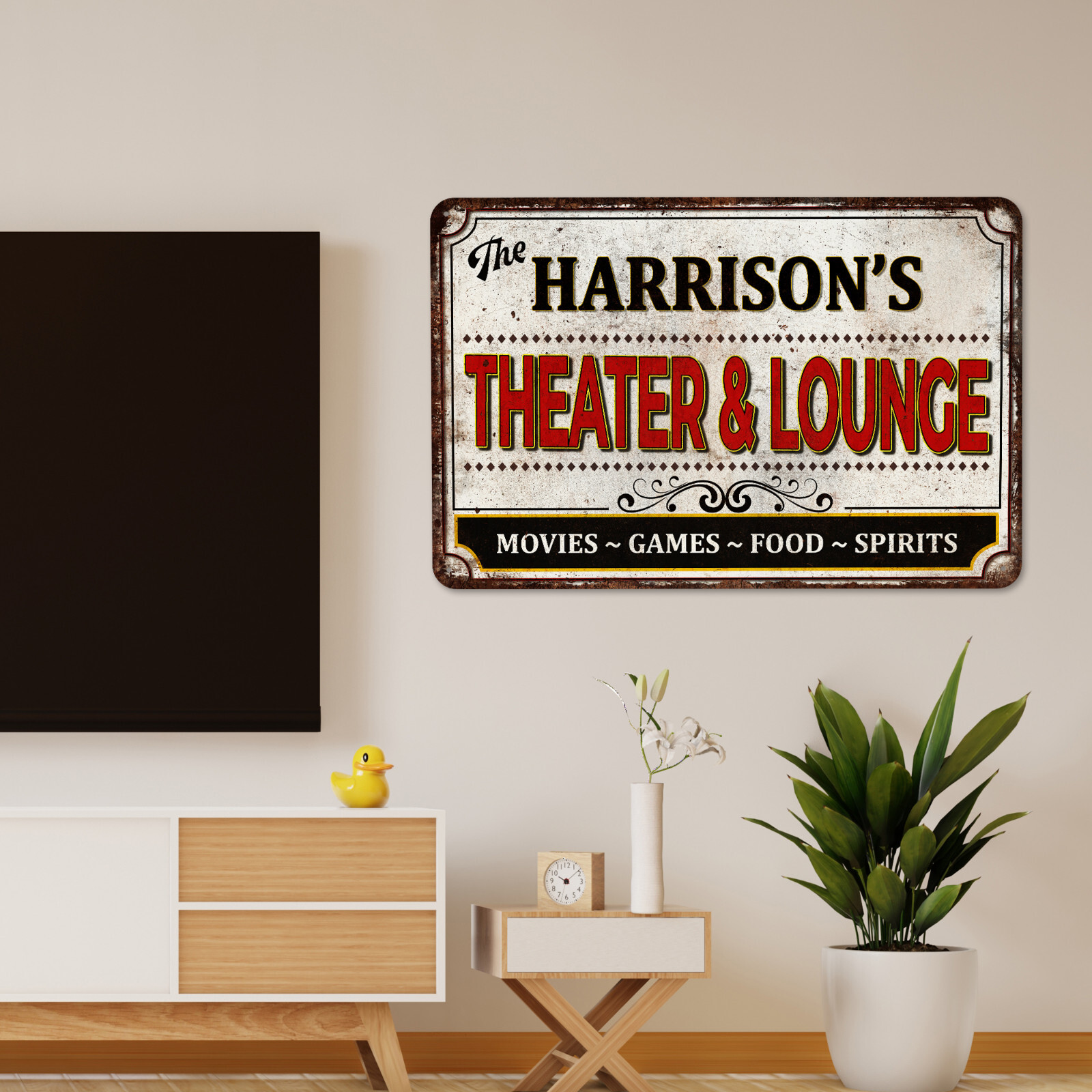 Custom Theater Lounge Sign Family Movie Decor Cinefile Gift Video 108122002119