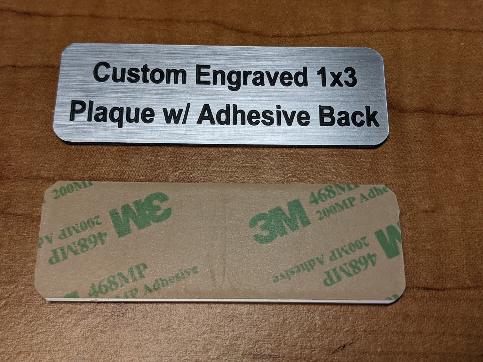 Custom Engraved 1×3 Gold Silver Copper or Bronze Plaque / Plate Sign Wall Door