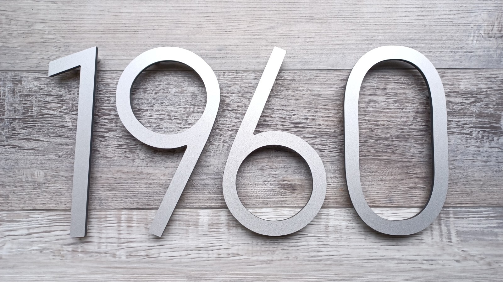 8″ Silve Number, Building Number,Aluminum Plastic Composite, Singlehouse Numbers