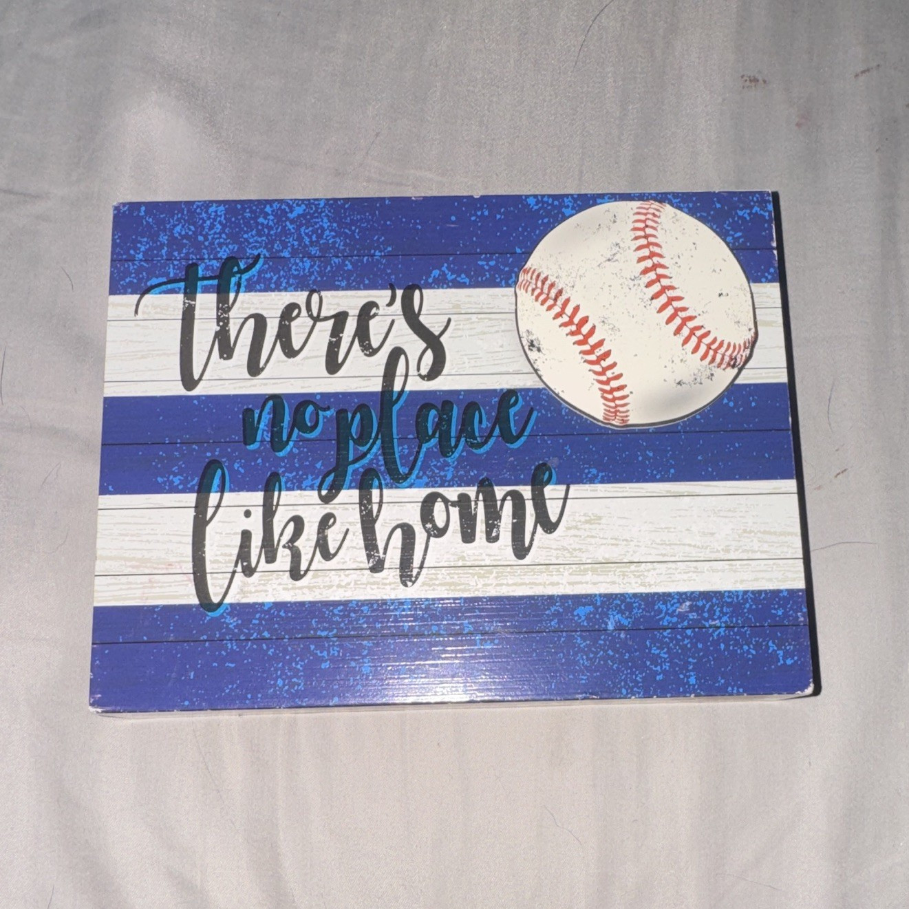 Greenbrier Baseball Quote decor Blue/White