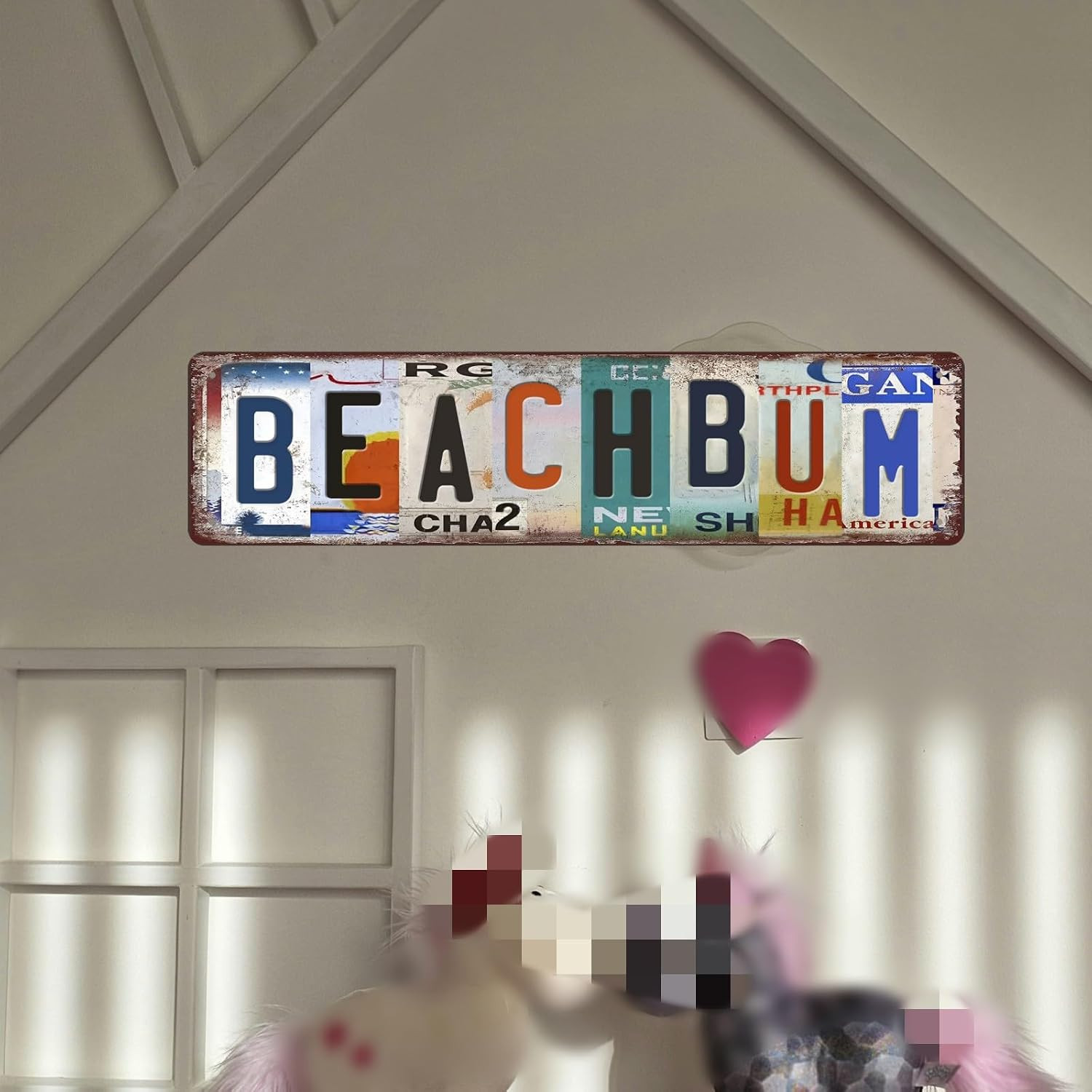 Vintage Beach Bum Metal Tin Signs Beach Room Decor Surfboard Wall Decor Surf