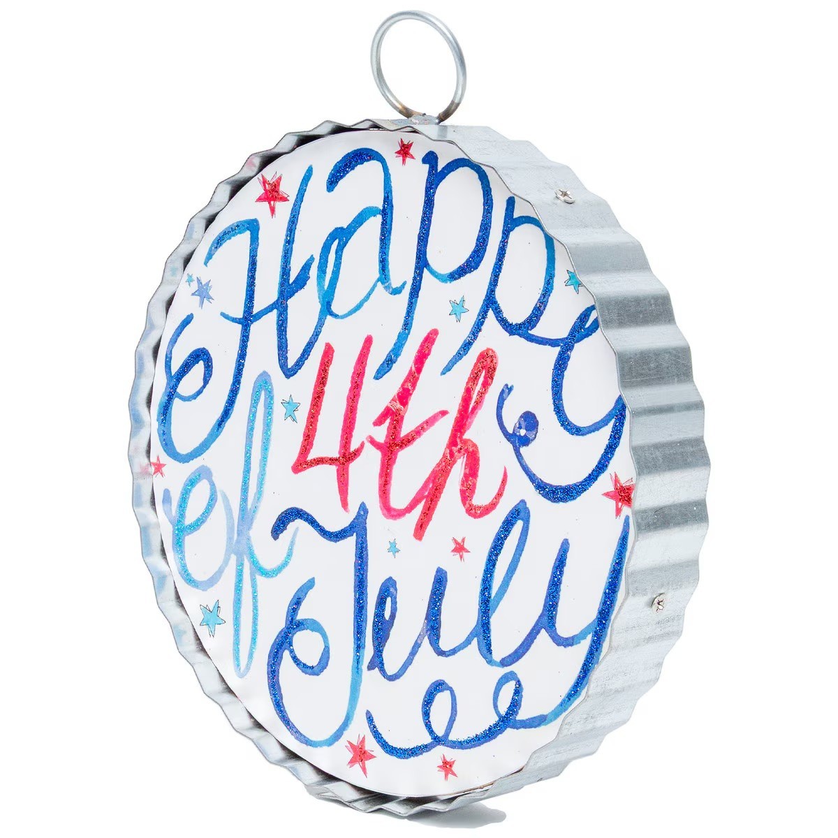 The Round Top Collection Mini Happy 4th of July Print 6x6x1