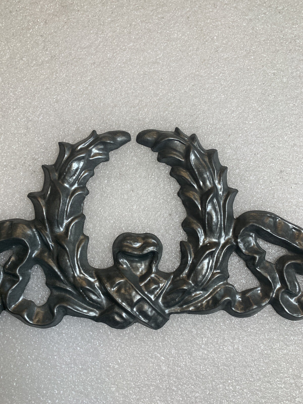 Neoclassic Laurel Wreath Door Topper Wall Ornament Antique Plaque Architectural