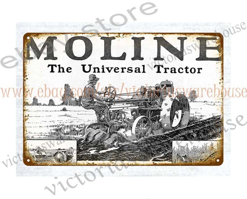art prints for sale 1920 Moline Universal Tractor metal tin sign