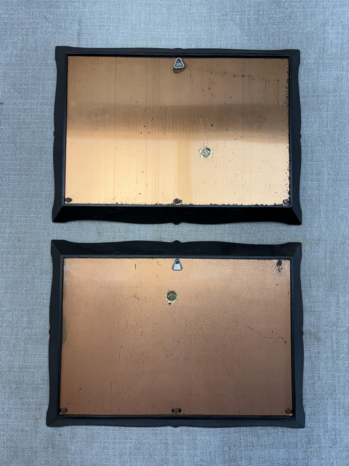 Vintage Coppercraft Guild Brown Wall Plaques 2 Maple Sugar Time Traveler’s Rest
