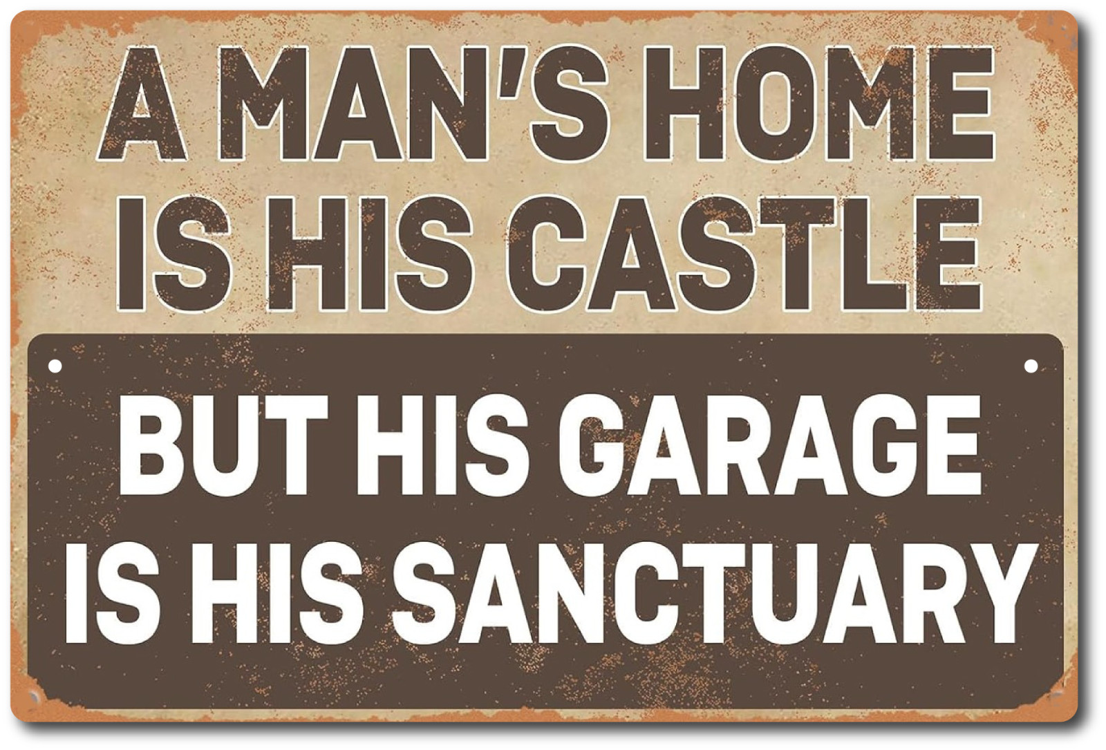 Man Cave Wall Decor Vintage Metal Tin Sign Garage Decor For Men Funny Little