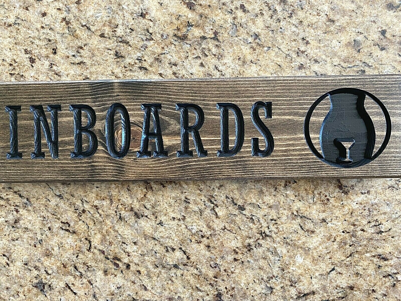 USA Carved Handcrafted wood signs Inboards & Outboards signs Funny restroom