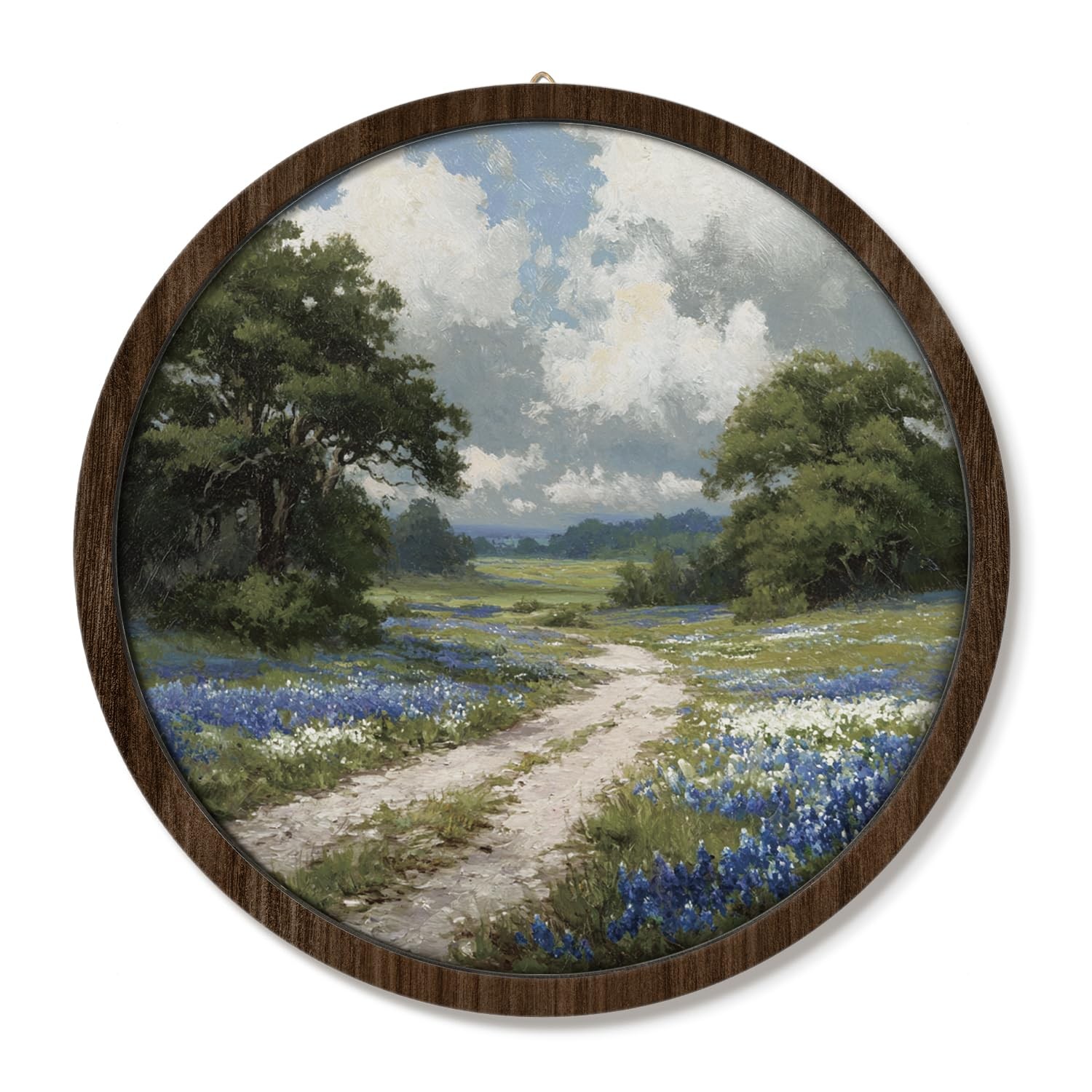 Rustic Country Nature Landscape Flowers Wall Decor, Classical Countryside Lan…