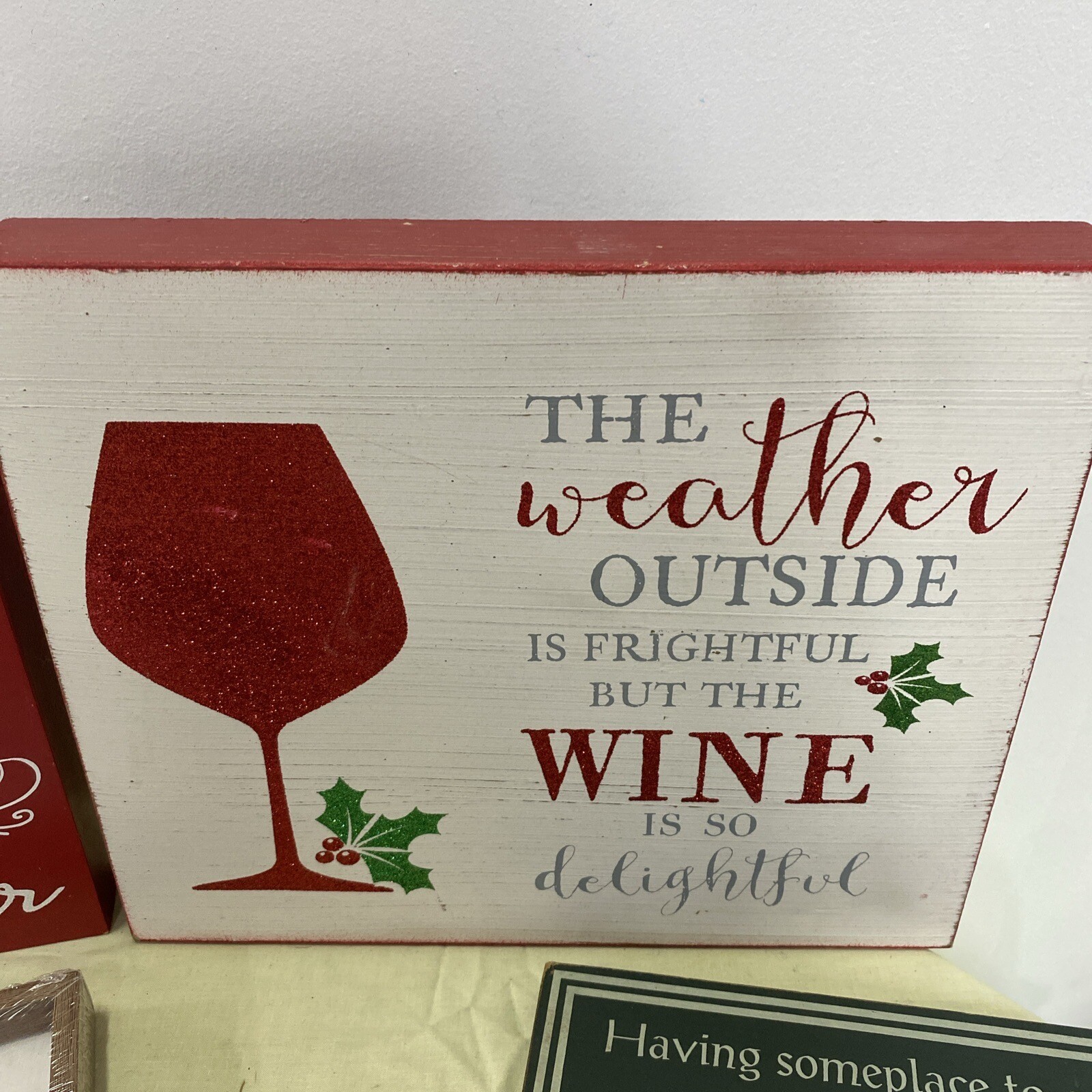 Lot Of 7 Wall Signs Various Sizes See Pictures Some New In Package