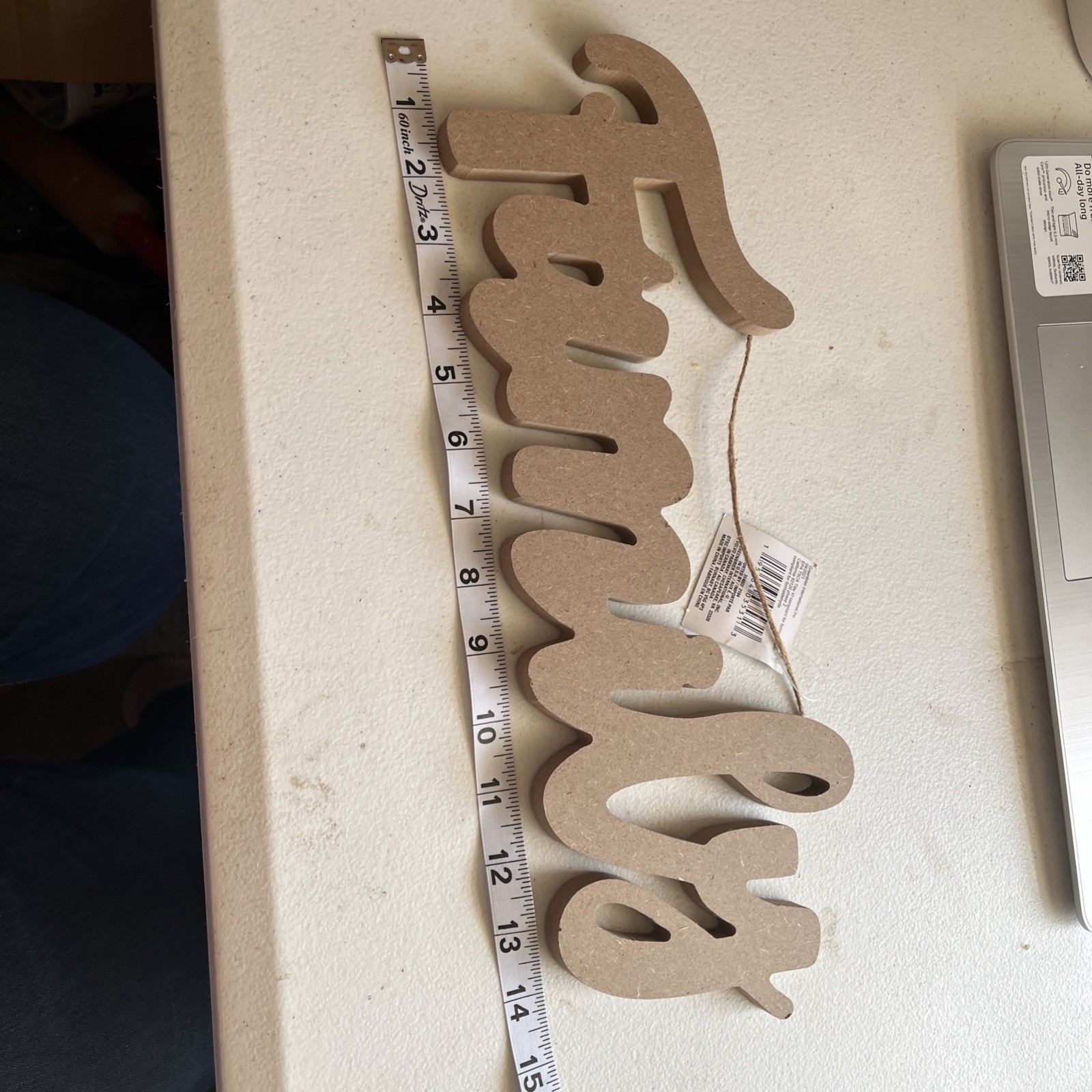 Family 15×5 Laser Cut Wood Thick Paintable Or Stained Make It Your Own New Hang!