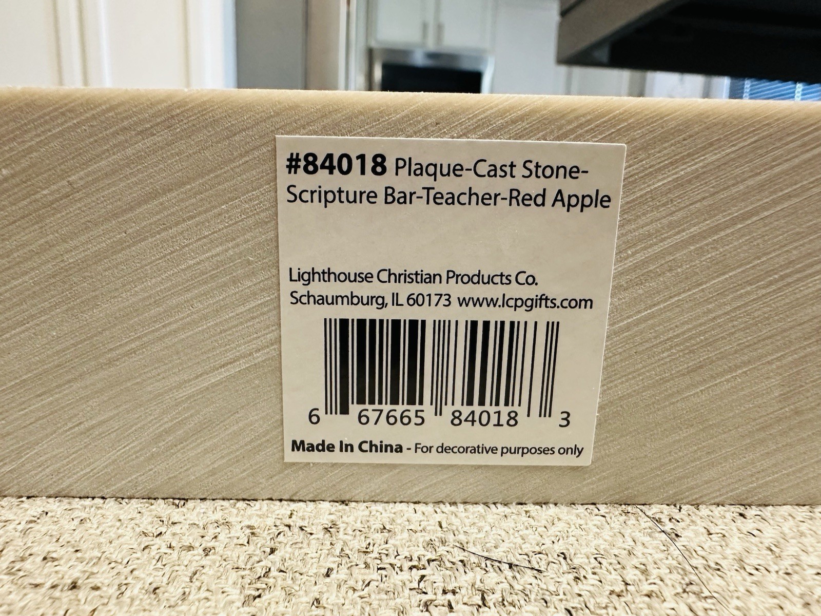 Stone Plaque For Teacher Gift – 9 In X 2 In -Christian Scripture Gift-James 3:17