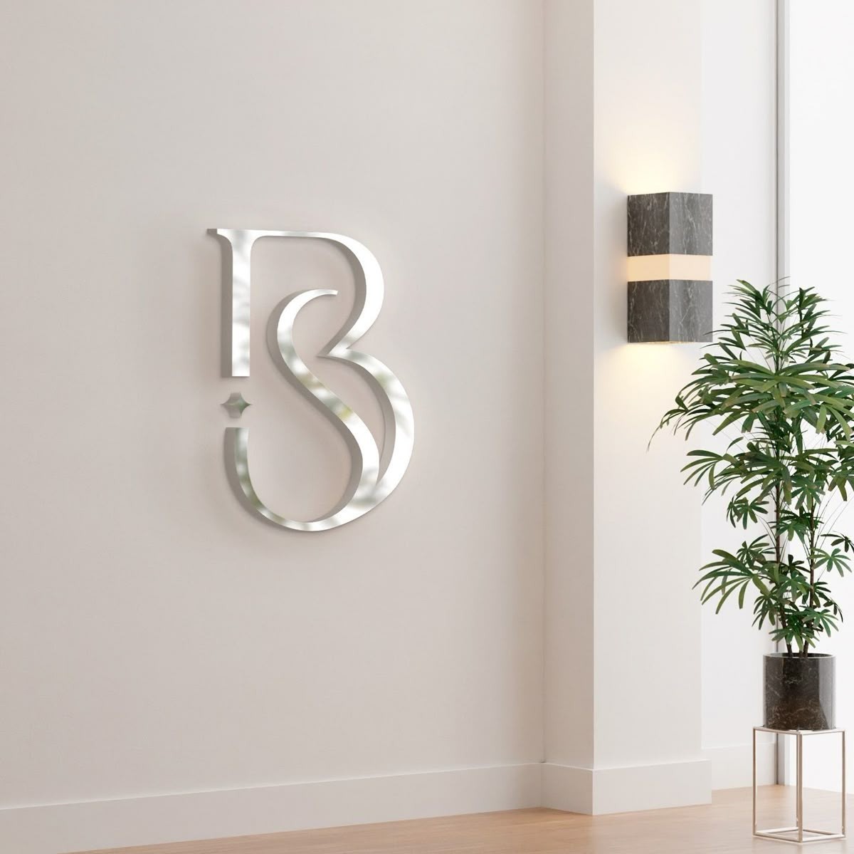 Custom 3D Backlit Metal Sign – Weatherproof Business Logo Wall Sign for Branding